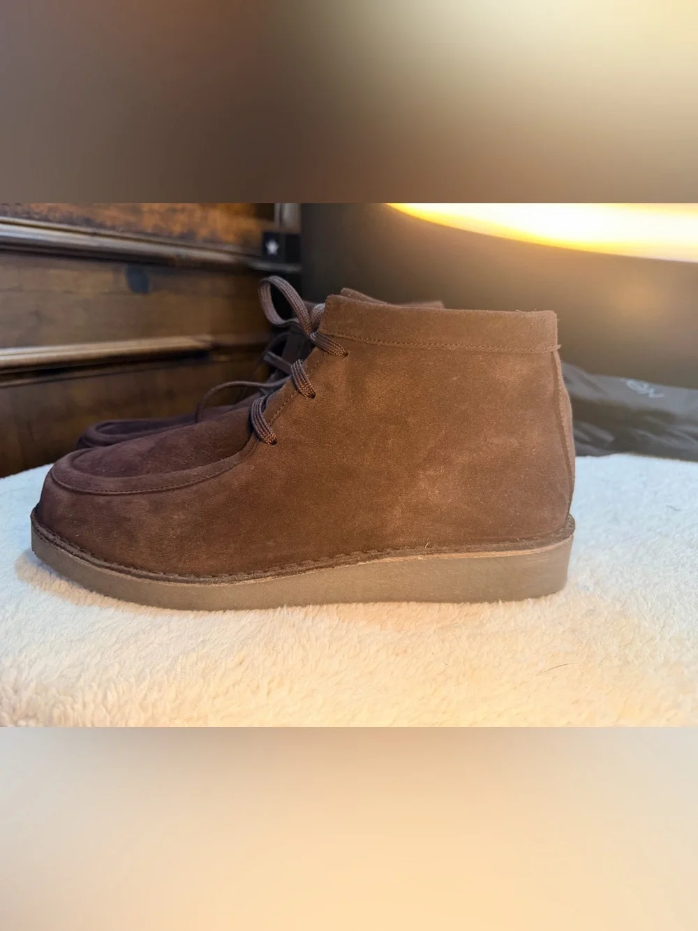 970. Like new Piombo Dark Brown Suede Men's Chukka Boots